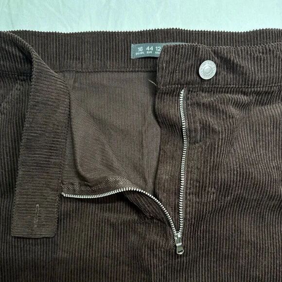 NWT - PRIMARK Corduroy Mini Skirt Denim co. Brown *NEW* with Tag - Size 12 - Picture 4 of 9